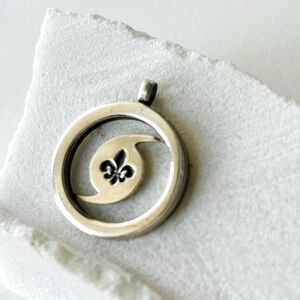 Limited Edition Mignon Faget Hurricane Katrina sterling commemorative pendant